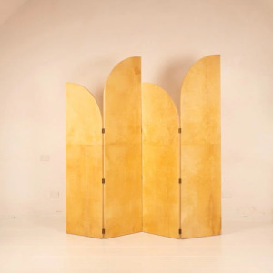 Parchment screen by Aldo Tura for TURA Milan 1960