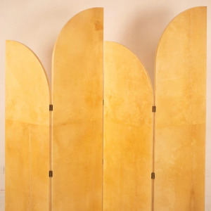 Parchment screen by Aldo Tura for TURA Milan 1960