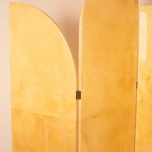 Parchment screen by Aldo Tura for TURA Milan 1960