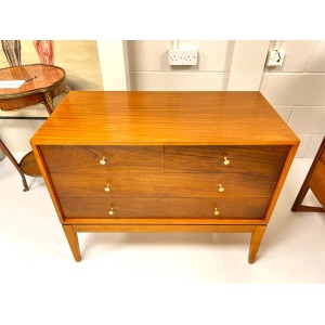Peter Hayward for Uniflex, Mid Century, Walnut Chest of Drawers