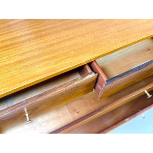 Peter Hayward for Uniflex, Mid Century, Walnut Chest of Drawers
