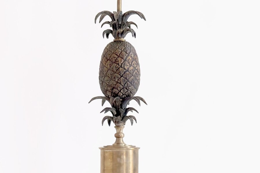 Pineapple Table Lamp In The Style Of Maison Charles, 20th Century