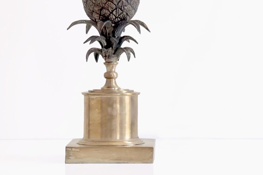 Pineapple Table Lamp In The Style Of Maison Charles, 20th Century