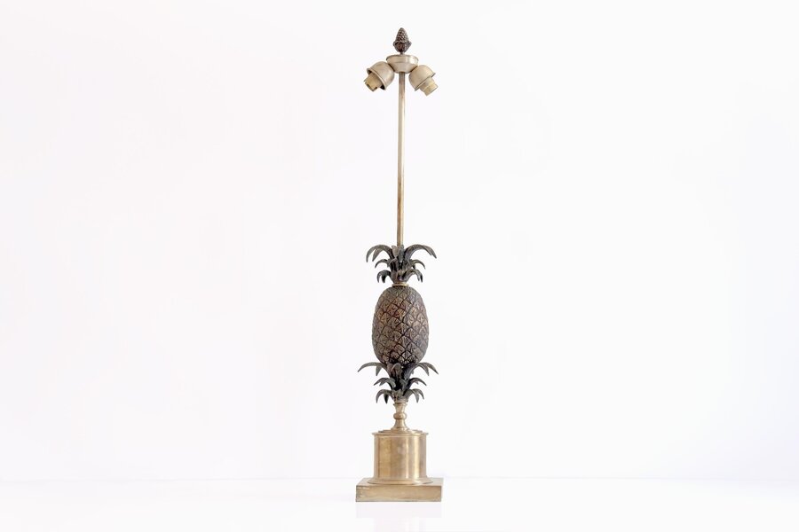 Pineapple Table Lamp In The Style Of Maison Charles, 20th Century