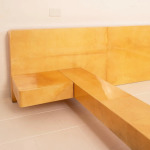 Queen Size Parchment Bed by Aldo Tura for TURA Milano, 1960