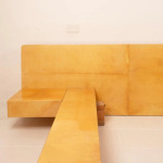 Queen Size Parchment Bed by Aldo Tura for TURA Milano, 1960