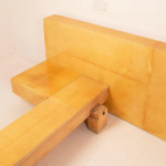 Queen Size Parchment Bed by Aldo Tura for TURA Milano, 1960
