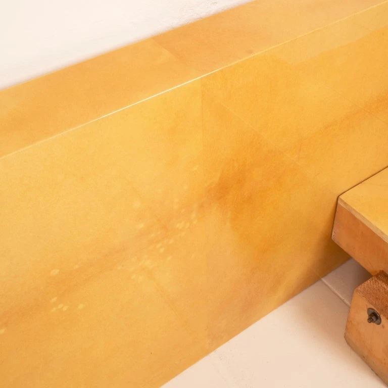 Queen Size Parchment Bed by Aldo Tura for TURA Milano, 1960