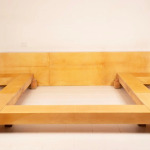 Queen Size Parchment Bed by Aldo Tura for TURA Milano, 1960