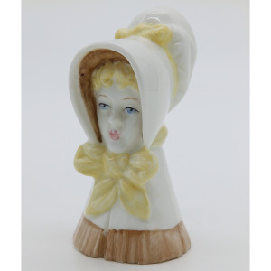 Vintage Royal Worcester Kate Greenway style porcelain hand-painted 'Young Girl' Candle Snuffer 1976