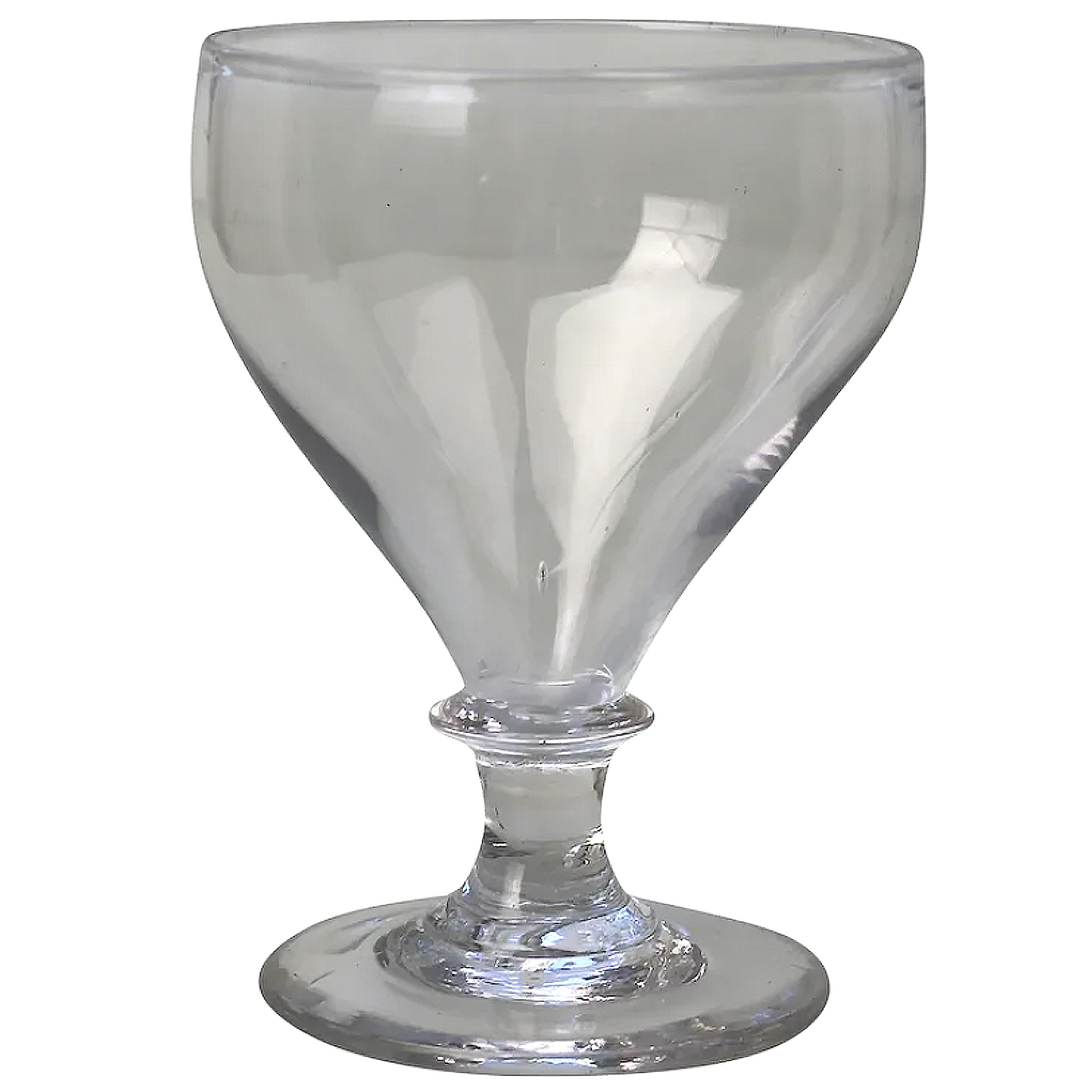 An antique stemware blade stem glass Rummer Goblet / Wine Glass C.19thC