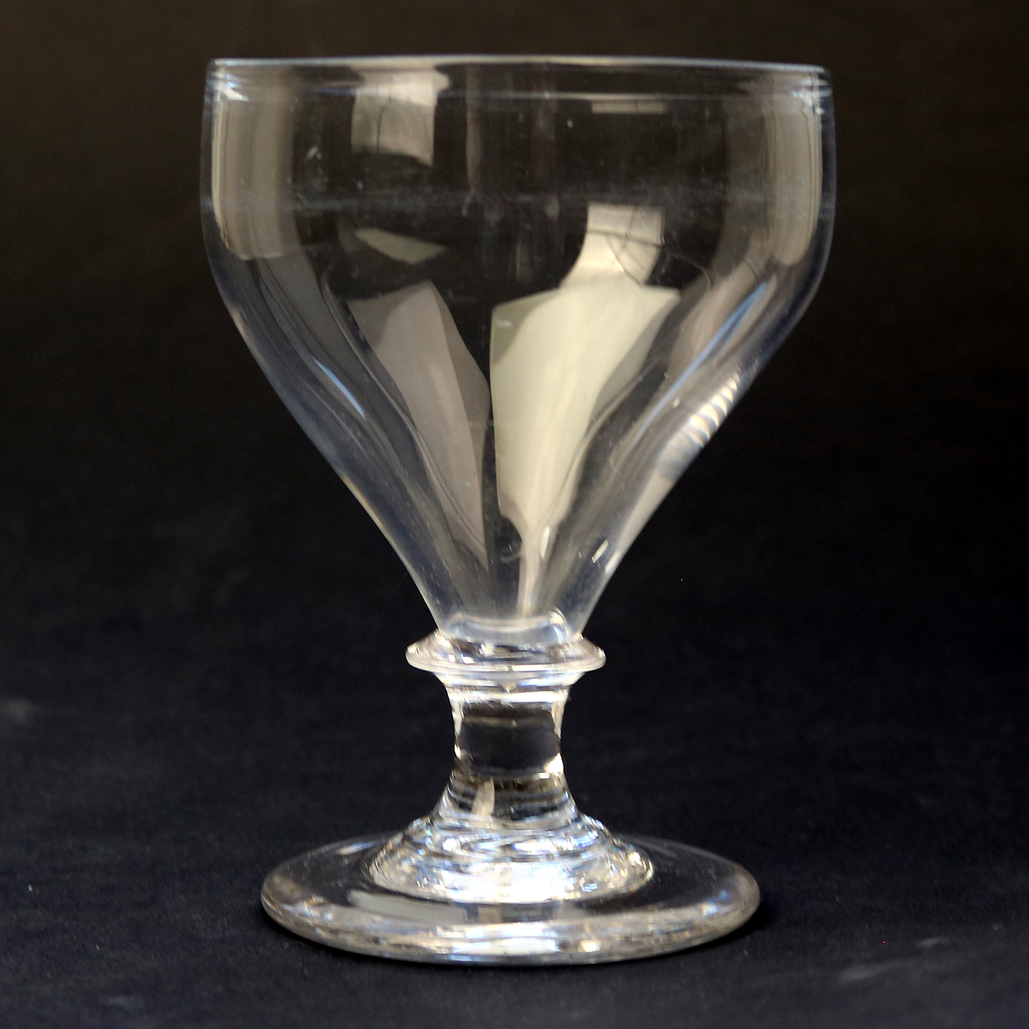An antique stemware blade stem glass Rummer Goblet / Wine Glass C.19thC