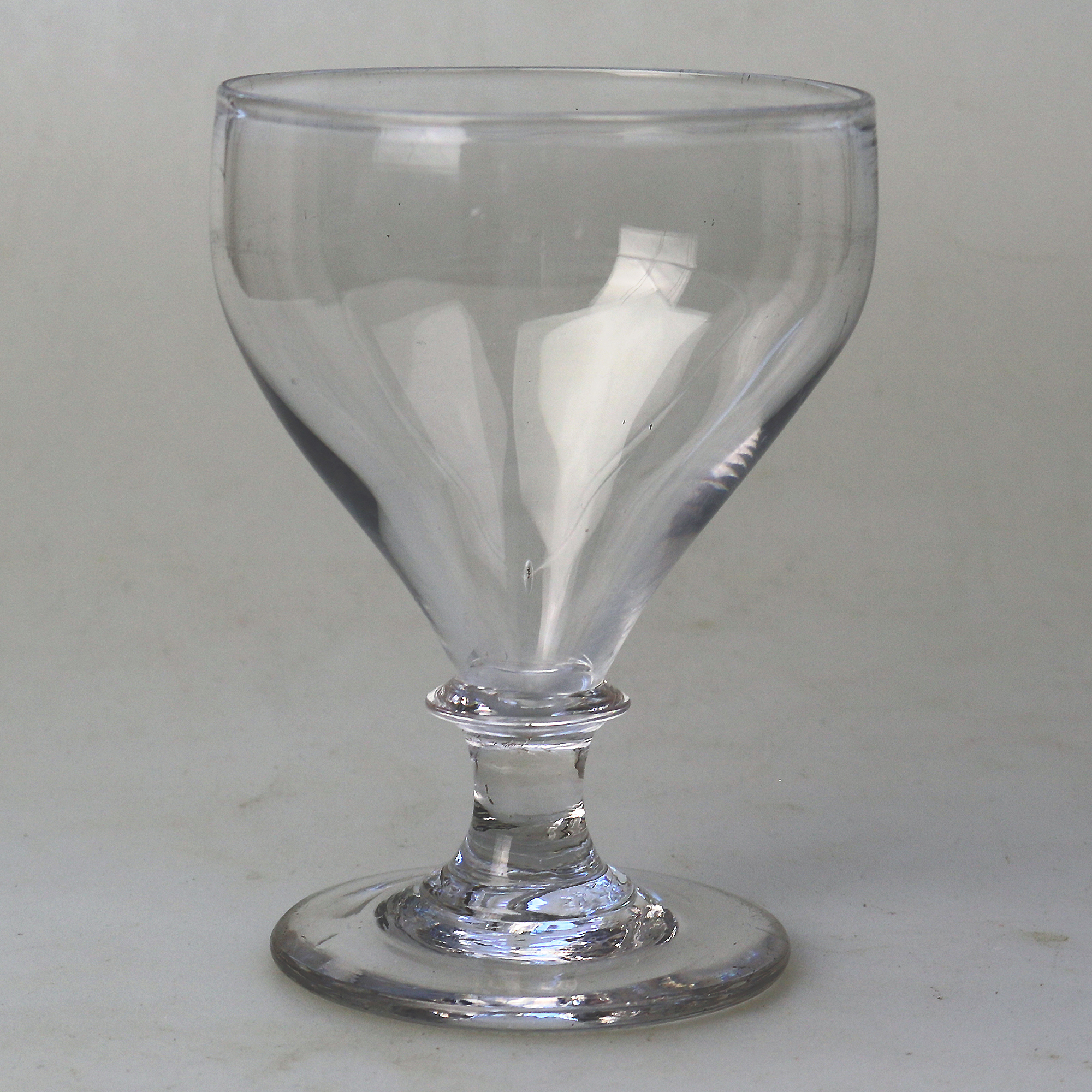 An antique stemware blade stem glass Rummer Goblet / Wine Glass C.19thC