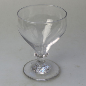 An antique stemware blade stem glass Rummer Goblet / Wine Glass C.19thC