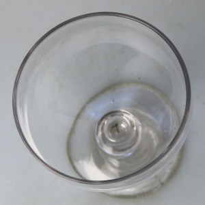 An antique stemware blade stem glass Rummer Goblet / Wine Glass C.19thC