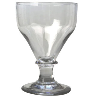 A larger antique stemware blade stem glass Rummer Goblet / Wine Glass C.19thC
