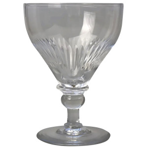 A large antique stemware glass Rummer Goblet / Wine Glass C.19thC
