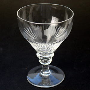 A large antique stemware glass Rummer Goblet / Wine Glass C.19thC