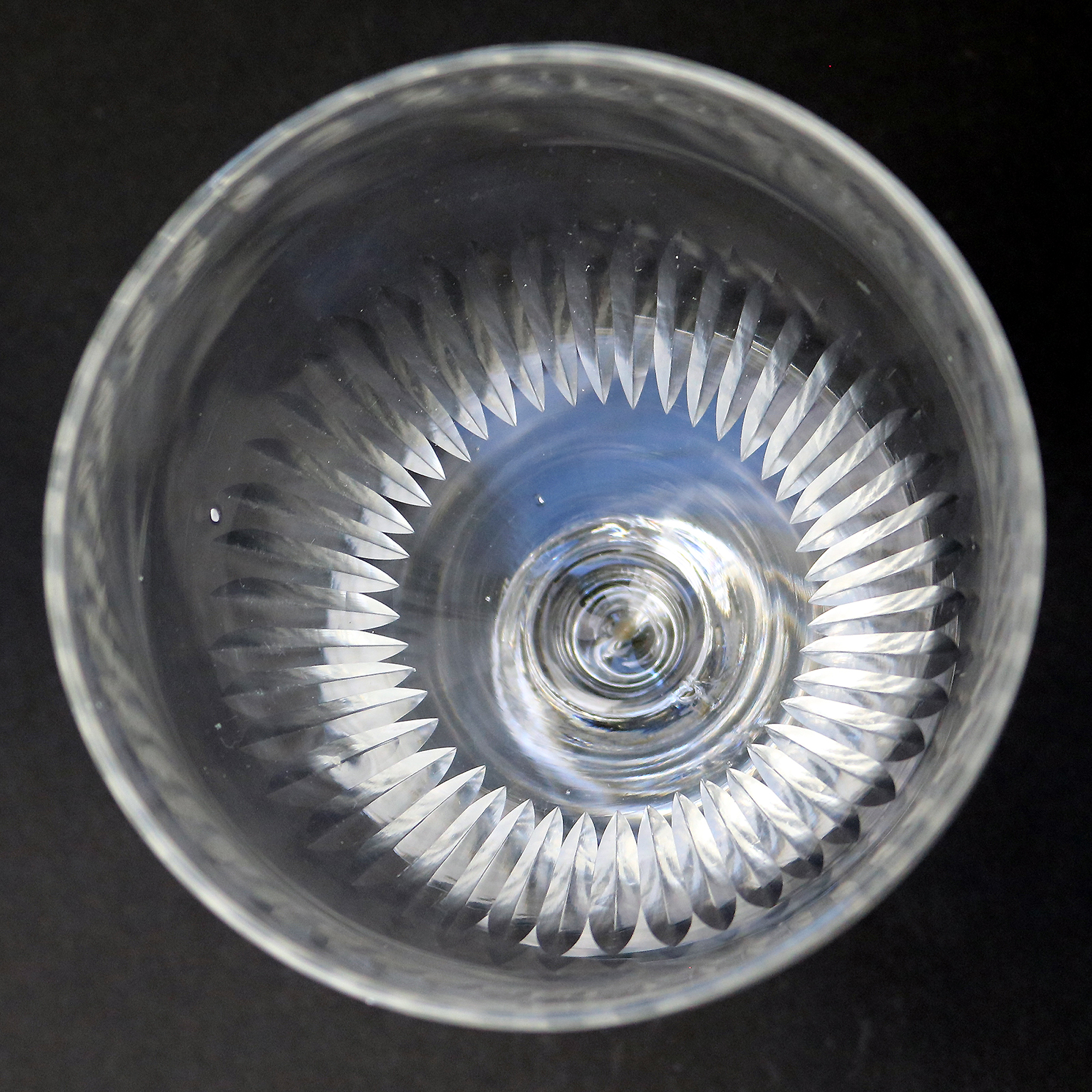 A large antique stemware glass Rummer Goblet / Wine Glass C.19thC