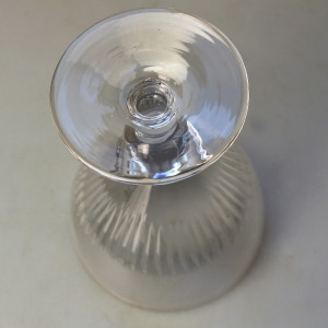 A large antique stemware glass Rummer Goblet / Wine Glass C.19thC