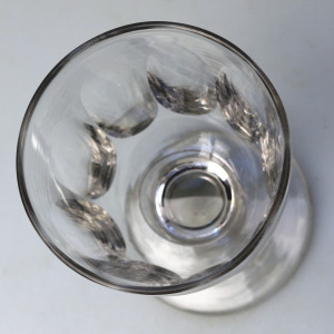 A larger antique stemware baluster stem glass Rummer Goblet / Wine Glass C.19thC