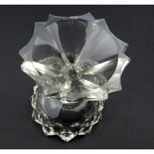 A wonderful & unusual pair of antique Georgian Irish cut glass Salts C.18thC