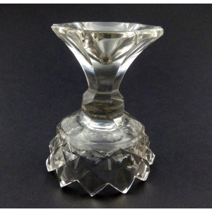 A wonderful & unusual pair of antique Georgian Irish cut glass Salts C.18thC