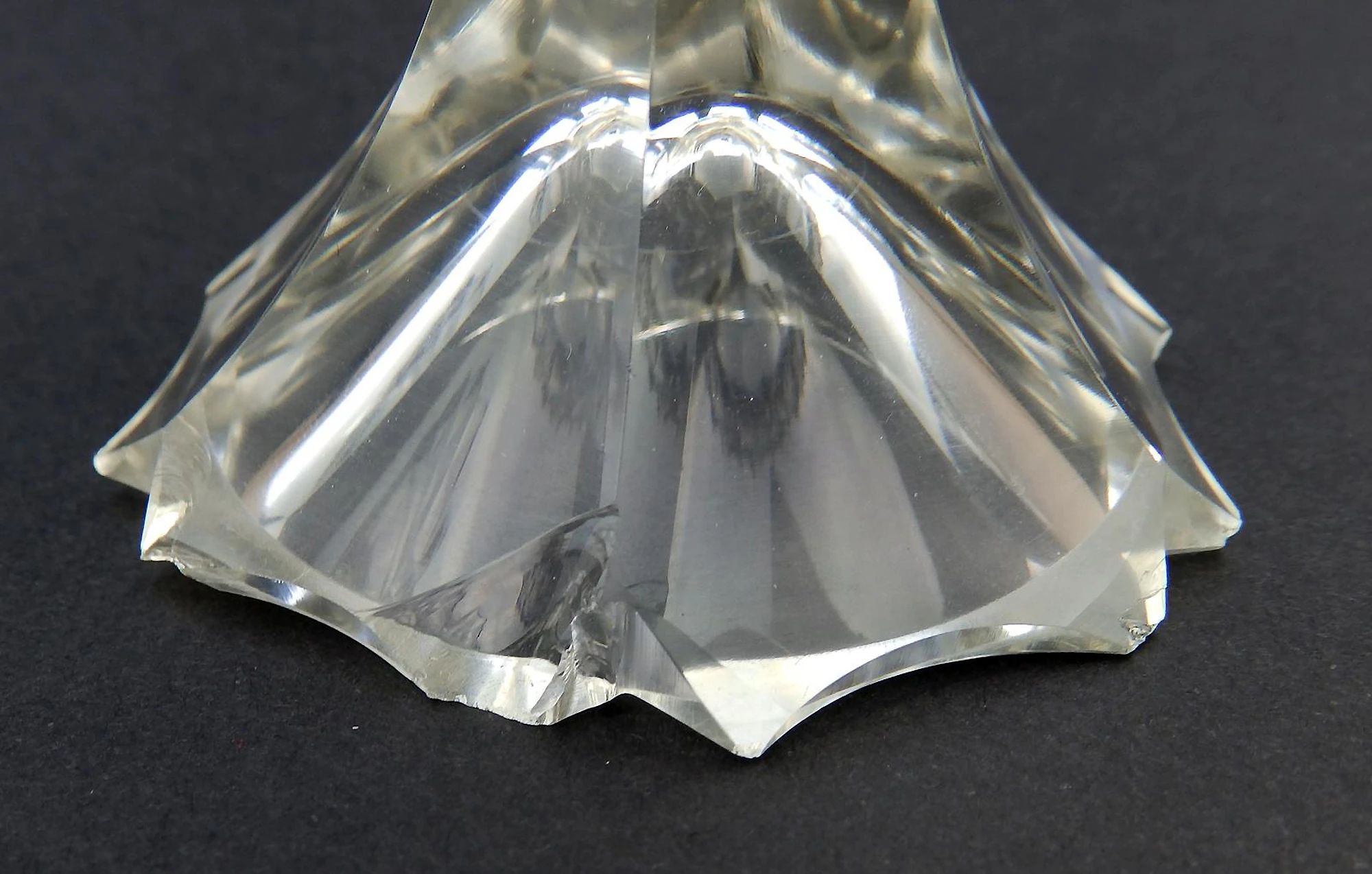 A wonderful & unusual pair of antique Georgian Irish cut glass Salts C.18thC