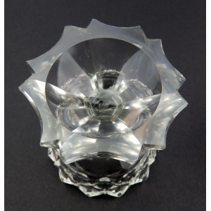 A wonderful & unusual pair of antique Georgian Irish cut glass Salts C.18thC