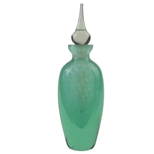 An unusual & large vintage art glass Scent Perfume Bottle 20cm C.late 20thC