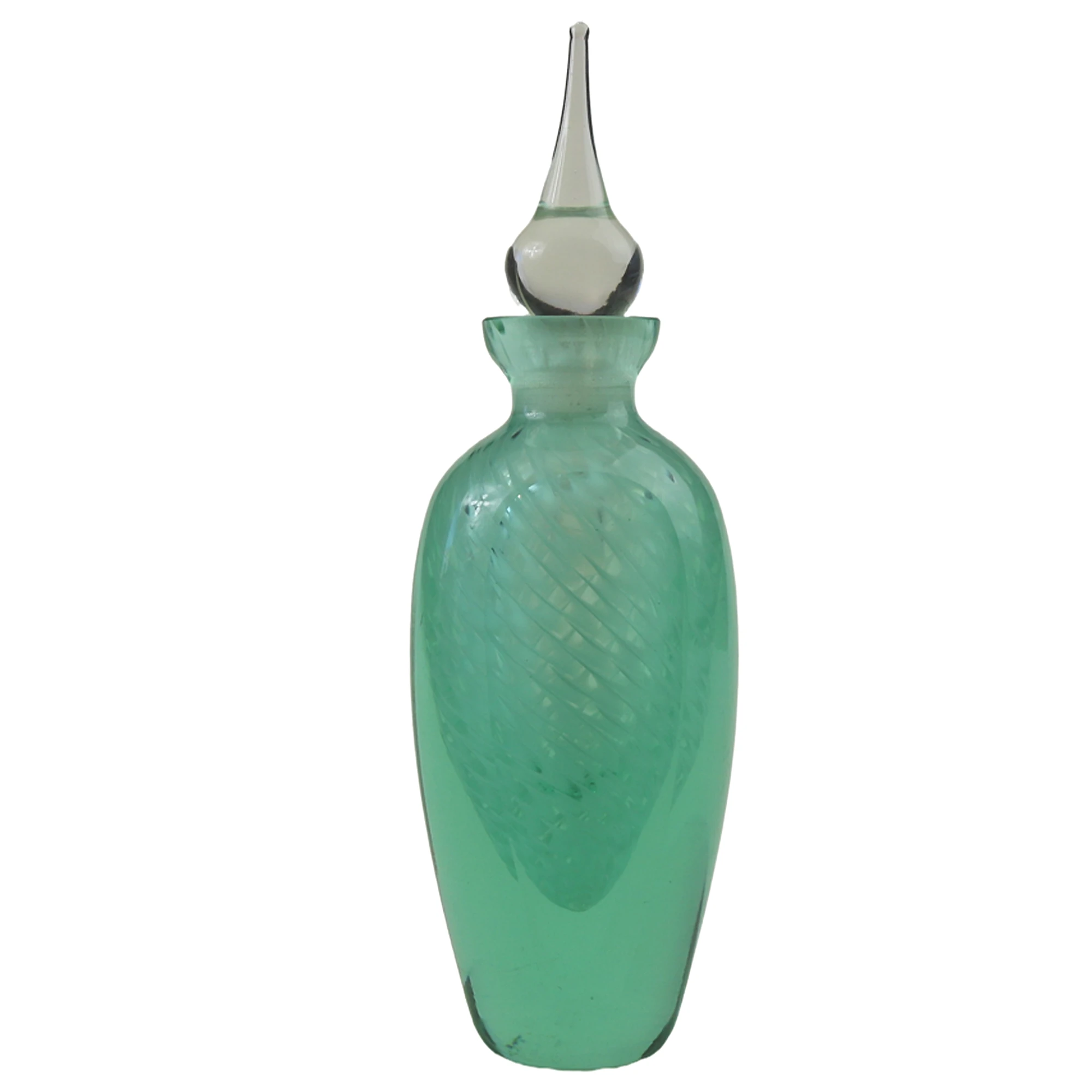 An unusual & large vintage art glass Scent Perfume Bottle 20cm C.late 20thC
