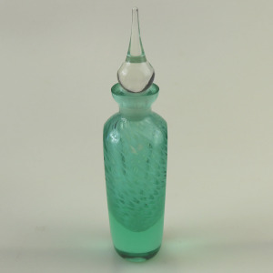 An unusual & large vintage art glass Scent Perfume Bottle 20cm C.late 20thC