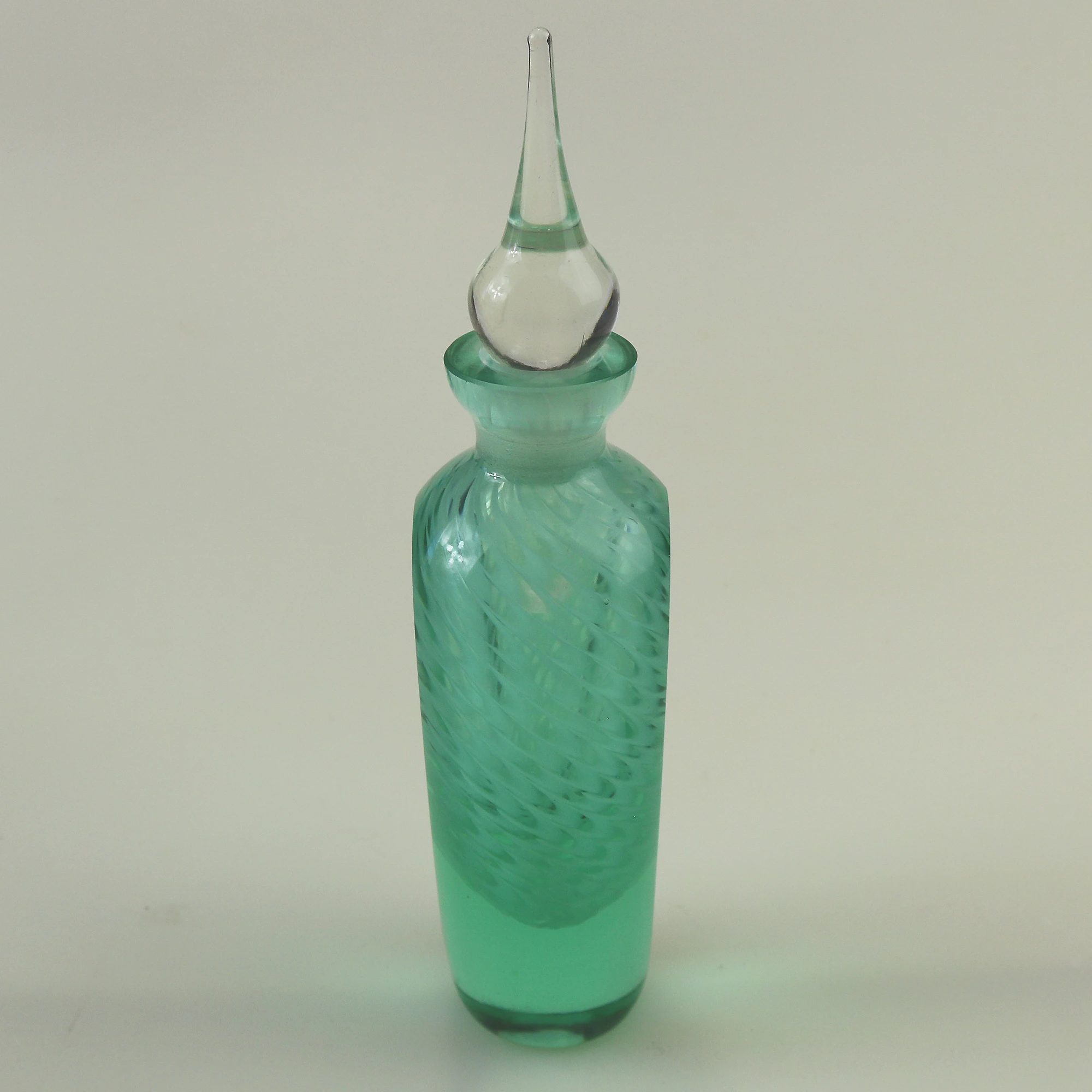 An unusual & large vintage art glass Scent Perfume Bottle 20cm C.late 20thC