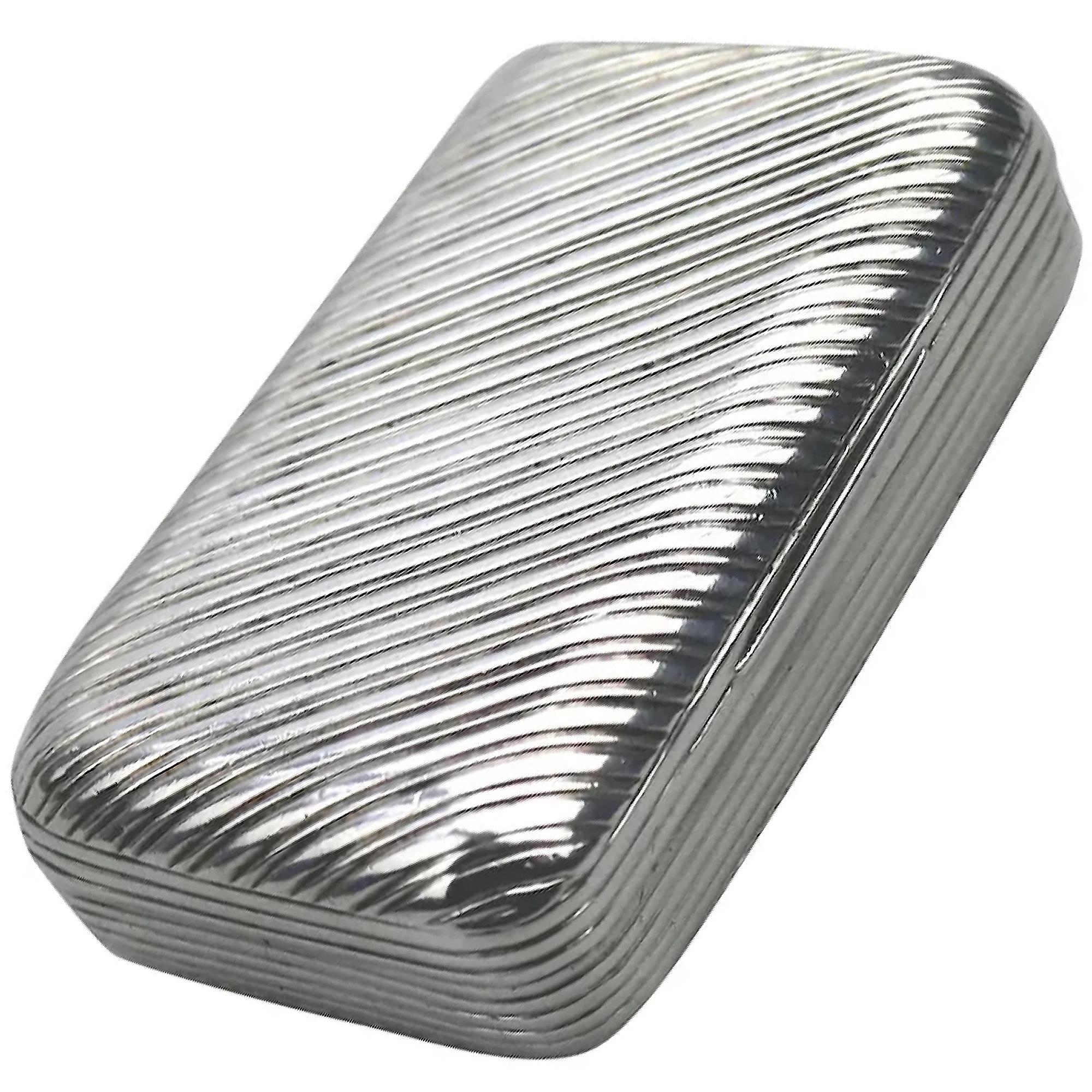 A good antique William IV French 950 solid silver reeded Snuff Box 43.5g C.1830