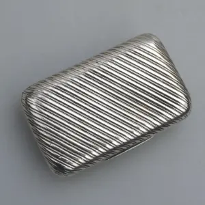 A good antique William IV French 950 solid silver reeded Snuff Box 43.5g C.1830