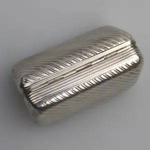 A good antique William IV French 950 solid silver reeded Snuff Box 43.5g C.1830