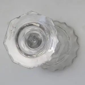 A very fine & large antique Georgian facet cut glass stem Sweetmeat C.18thC