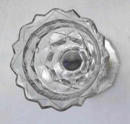 A very fine & large antique Georgian facet cut glass stem Sweetmeat C.18thC - Image 6