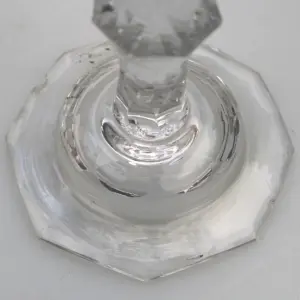 A very fine & large antique Georgian facet cut glass stem Sweetmeat C.18thC