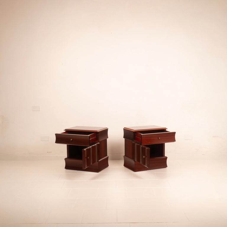 Tartaro Nightstands Sculpture 99 by Luciano Frigerio for Frigerio di Desio