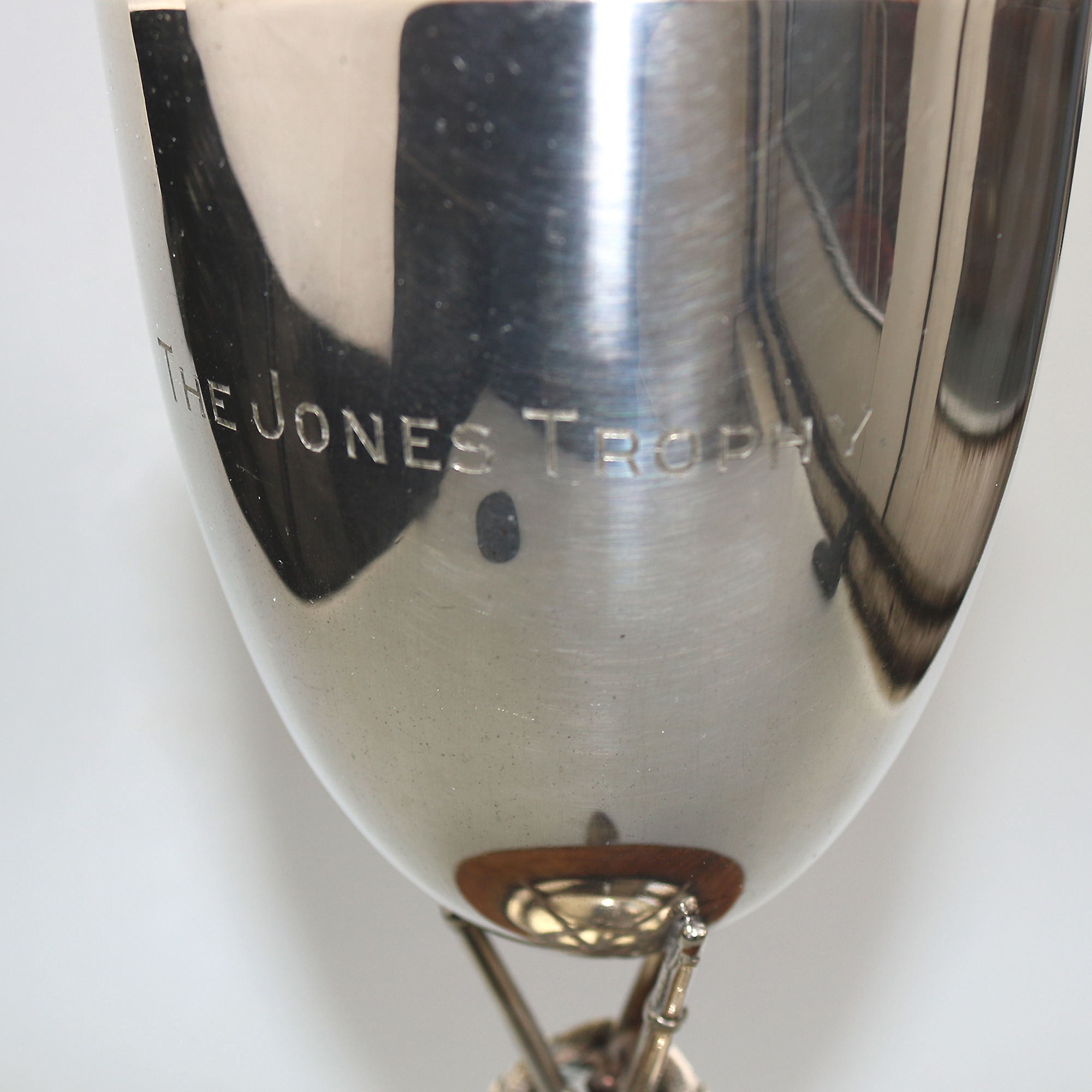 A large novelty silver plate Sporting Stacked Rifles Shooting Trophy C.1940-50
