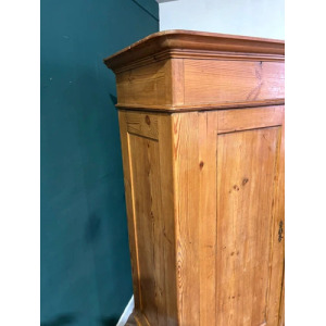 Victorian French Stripped Pine 2 Door Large Hall Cupboard