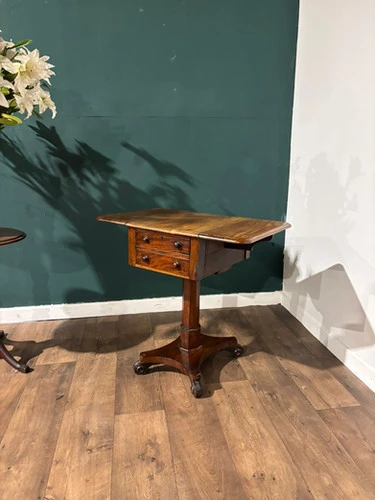 Victorian Mahogany Pedestal Work Table