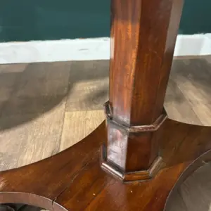 Victorian Mahogany Pedestal Work Table