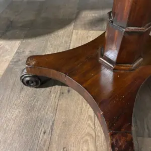 Victorian Mahogany Pedestal Work Table