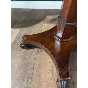 Victorian Mahogany Pedestal Work Table