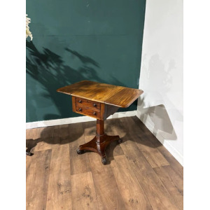 Victorian Mahogany Pedestal Work Table