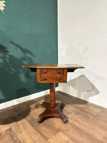 Victorian Mahogany Pedestal Work Table
