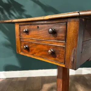Victorian Mahogany Pedestal Work Table