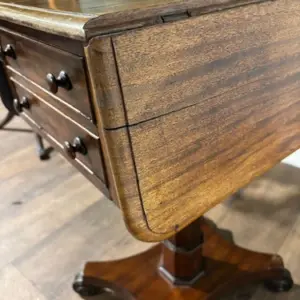 Victorian Mahogany Pedestal Work Table